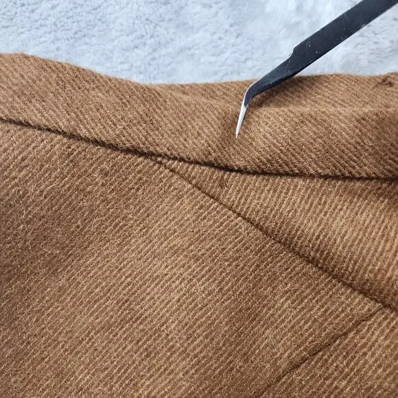 Vintage Neiman Marcus Anne Klein Skirt Womens S Brown Wool Pencil Lined Preppy - Picture 4 of 16